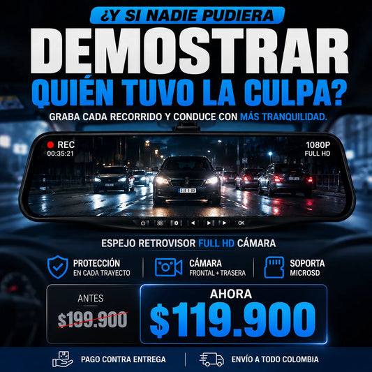 Espejo Retrovisor Full Hd Camara